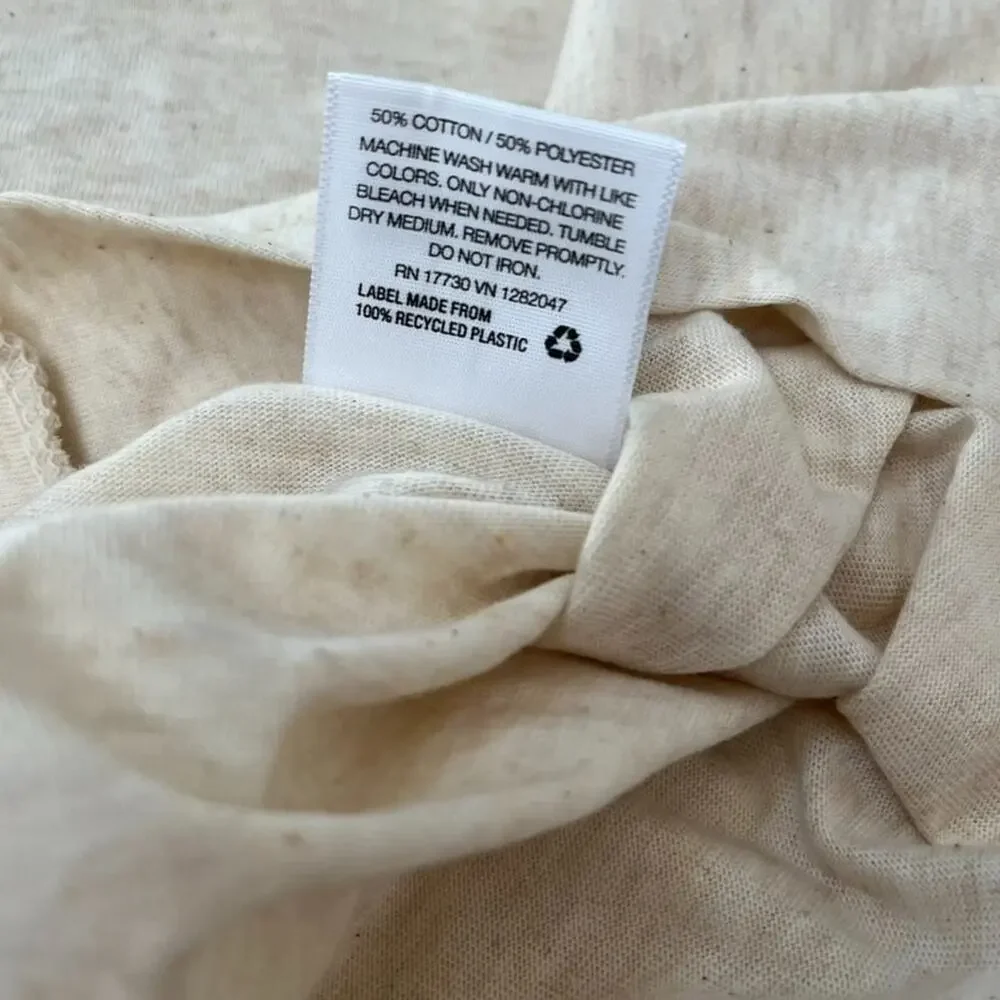 Room Essentials Jersey Pillowcase Set of 2 Cotton Blend Cream Color